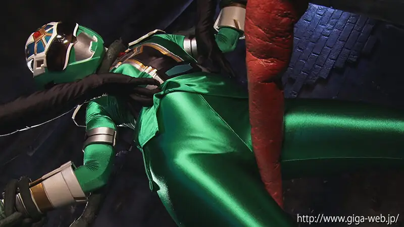 食虫植物怪人に凌辱されるサイリュウグリーン