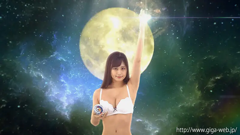 スペースウーマンへ変身する星あかり