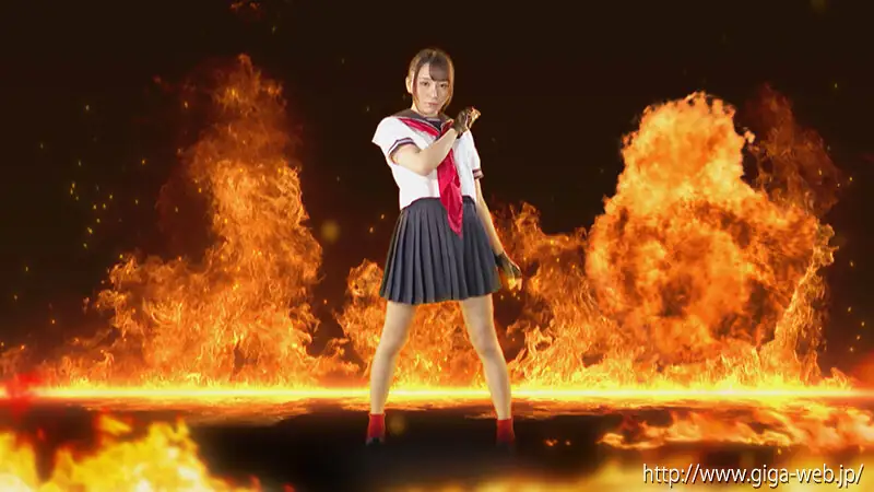 ポーズを決める青宮マキ